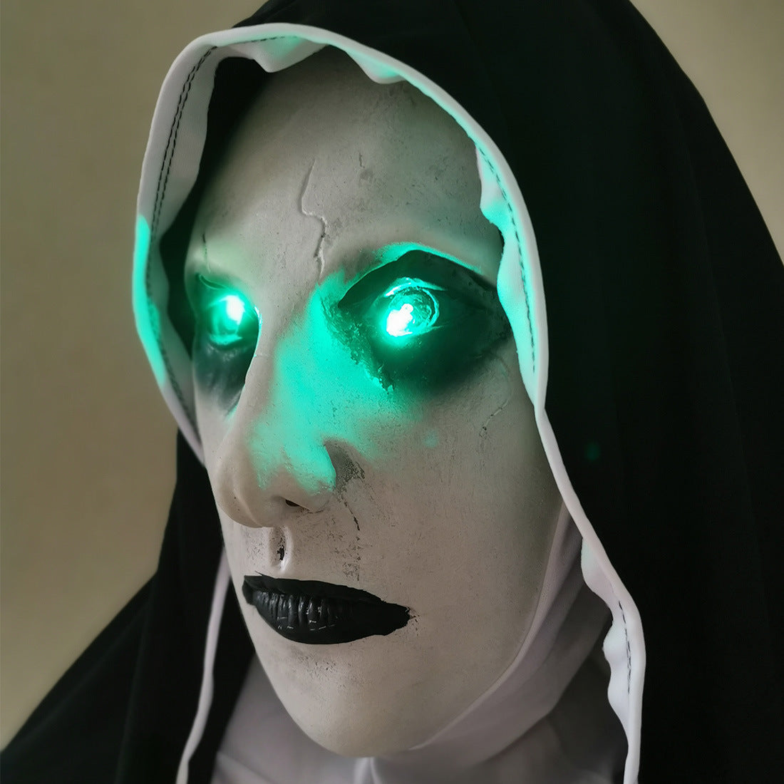 Nun Mask Halloween Ghost Horror Costume Played | Masks | Indoor Decorations - Costumes