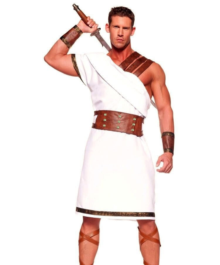 Halloween Cosplay Ancient Greek King Gladiator Costume - Discount Halloween City