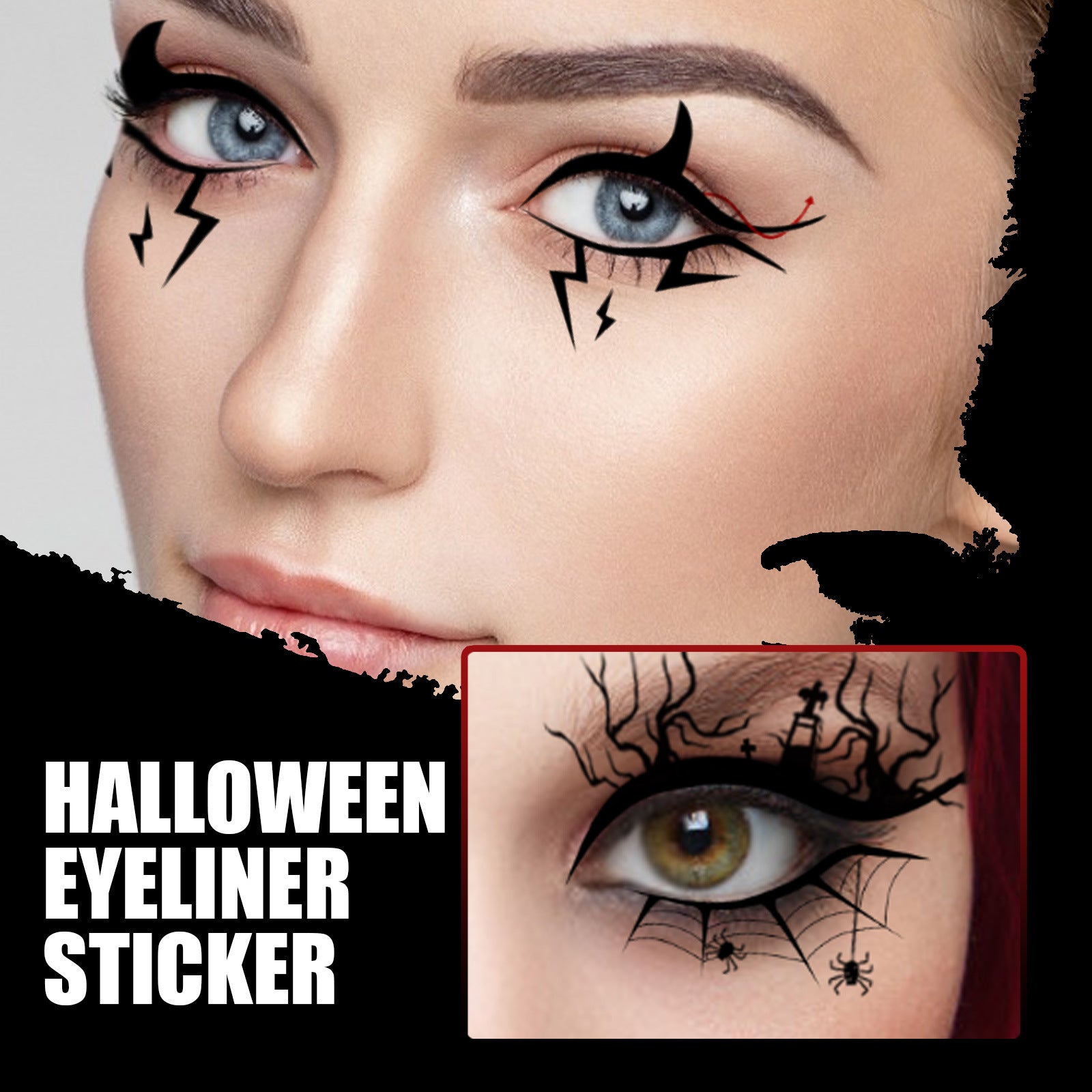 Halloween Eyeliner Stickers Party Makeup Tools - Discount Halloween City