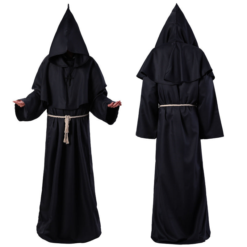 Halloween Costume Medieval Friar Wizard Costume - Costumes