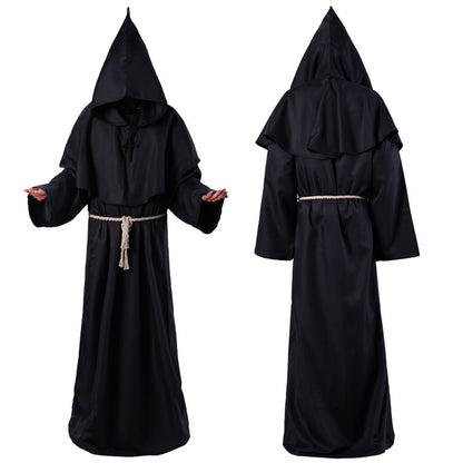 Halloween Costume Medieval Friar Wizard Costume - Costumes