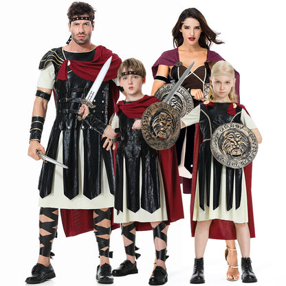 Halloween Costume Roman Gladiator Cosplay Performance Wear - Discount Halloween City