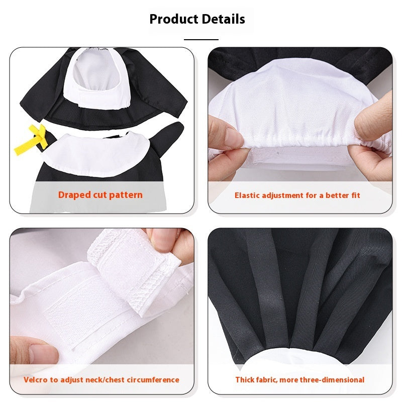 Pet Halloween Pet Costume Cat Dog Clothes Nun Dress-up - Discount Halloween City