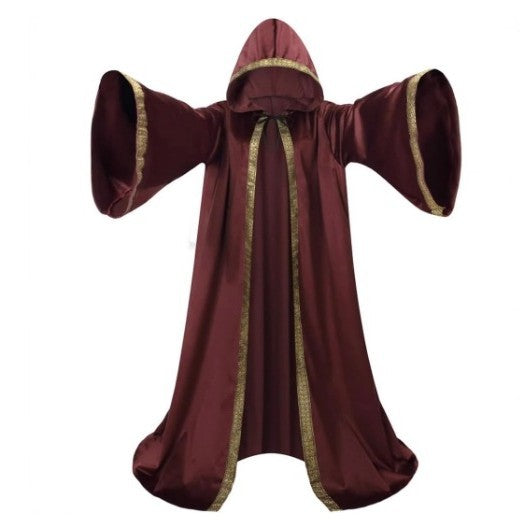 Medieval Halloween Cloak Character Hooded Sleeved Robe - Discount Halloween City