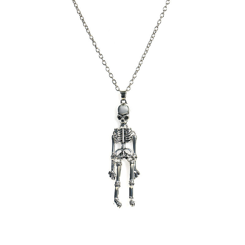 Ghost Halloween Costume Accessories Jewelry Long Necklace - Discount Halloween City