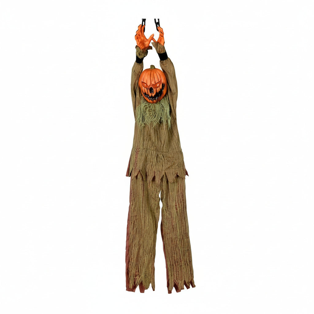 Pumpkin Head Halloween Ornament – Electric Glowing Eyes