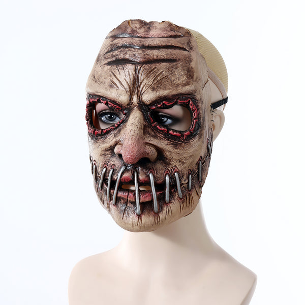 Halloween Party Big Mouth Nail Horror Mask Latex Headgear - Discount Halloween City