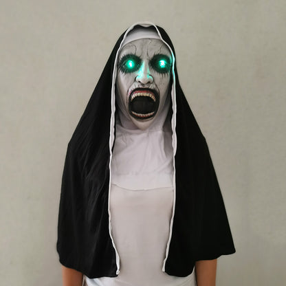 Nun Mask Halloween Ghost Horror Costume Played | Masks | Indoor Decorations - Costumes