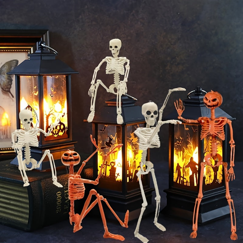 Halloween Pumpkin Skeleton Props (2Pcs)