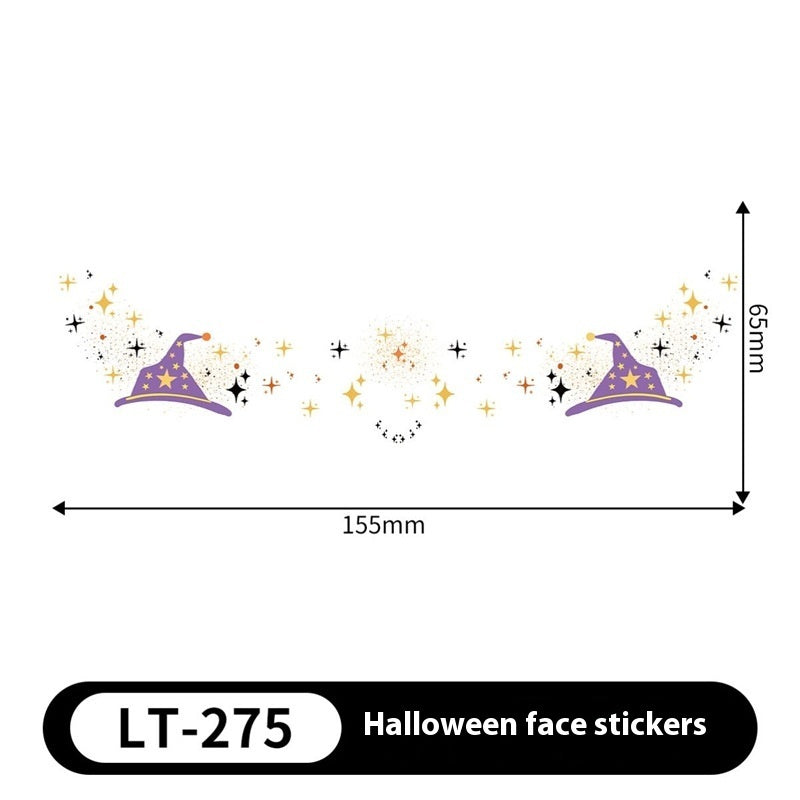 Halloween Makeup Stickers Dress Up Cute Painted - Discount Halloween City