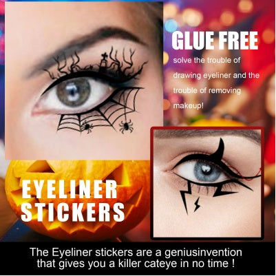 Bat & Spider Halloween Eyeliner Patches - product image 5