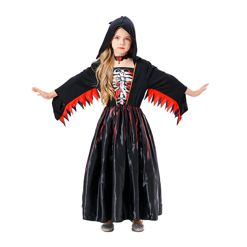 Halloween Witch Vampire Costume Horror Skull Dress-up - Discount Halloween City