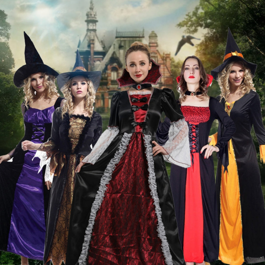 Halloween Costume Witch Vampire Dress-up Party | Indoor Decorations | Costumes - Decorations