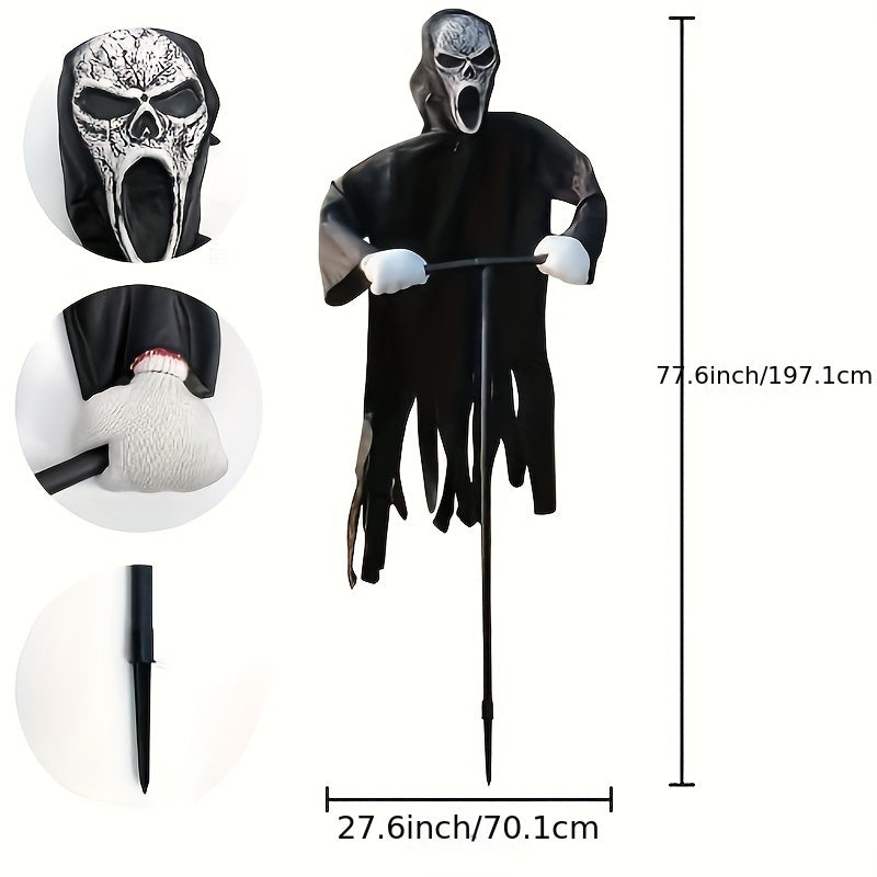 Halloween Scarecrow with Ghost Robe
