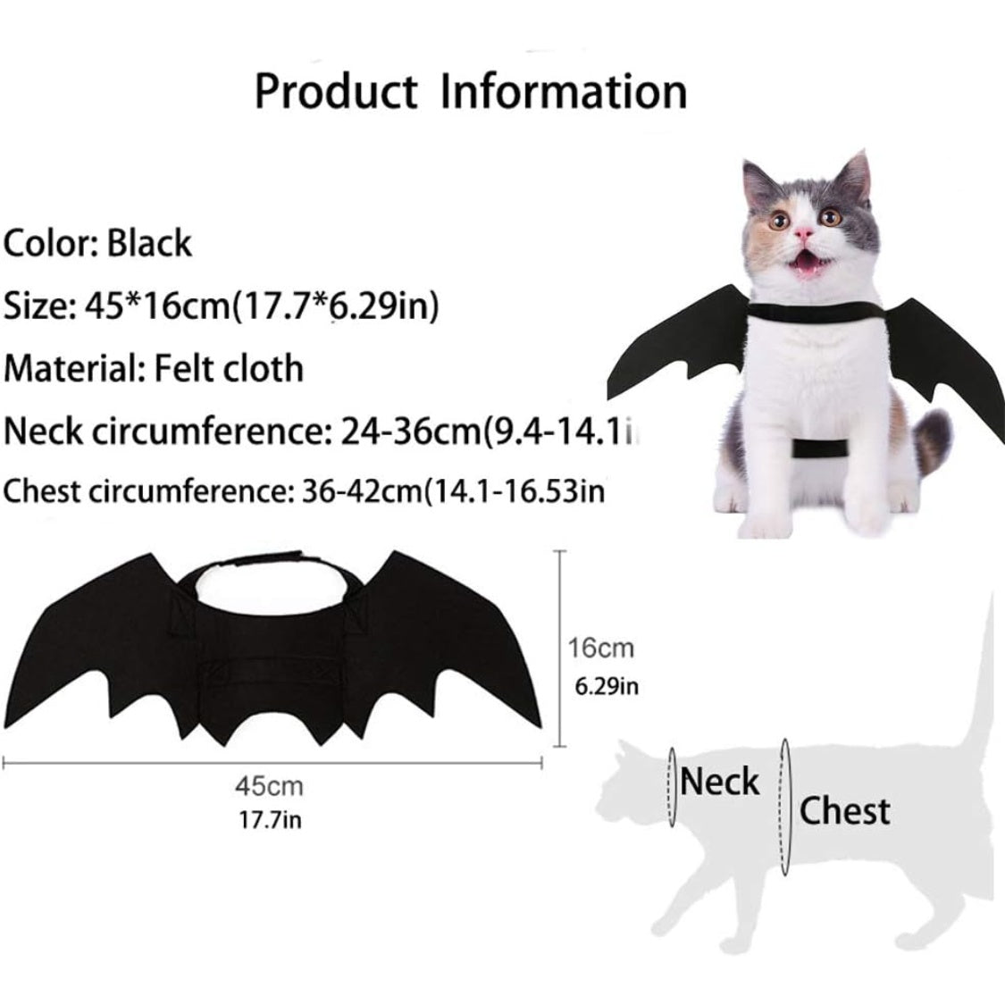 Pet Cat Bat Wings for Decoration - alternate view 2