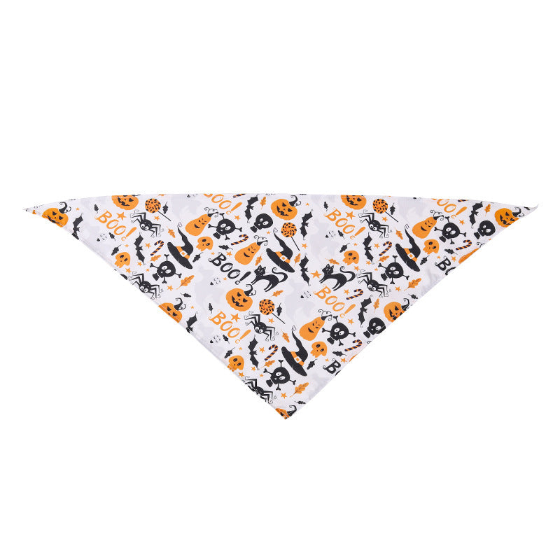 Halloween Dogs and Cats Pet Print Scarf - Discount Halloween City