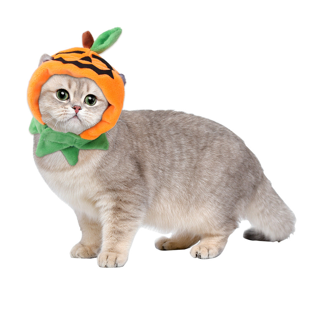 Halloween Pumpkin Double-sided Dog Cloak Cat Ornaments - Discount Halloween City