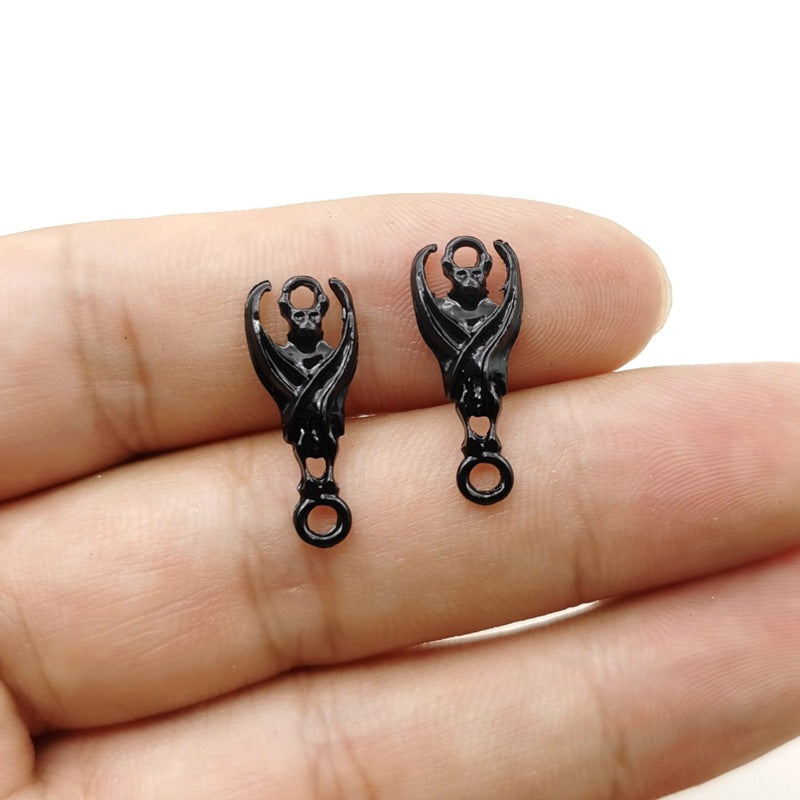 Double-hanging Bat Alloy Earrings - alternate view 4
