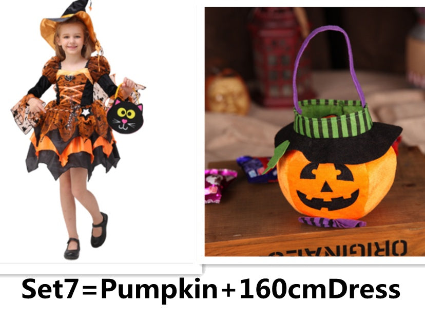 Halloween Kids Costume Witch Princess Dress - Discount Halloween City