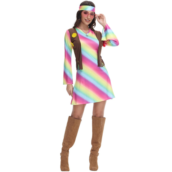 Music Festival Party Retro Disco Halloween Costume - Discount Halloween City