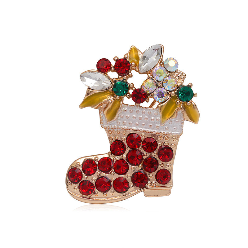 Halloween Snowman Christmas Tree Corsage Alloy Dripping - Costumes