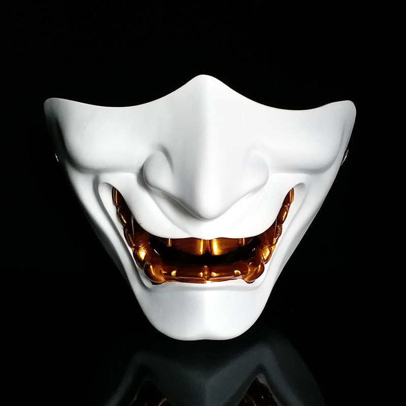 Halloween Prajna Mask Half Face Resin Horror Tactics - Discount Halloween City