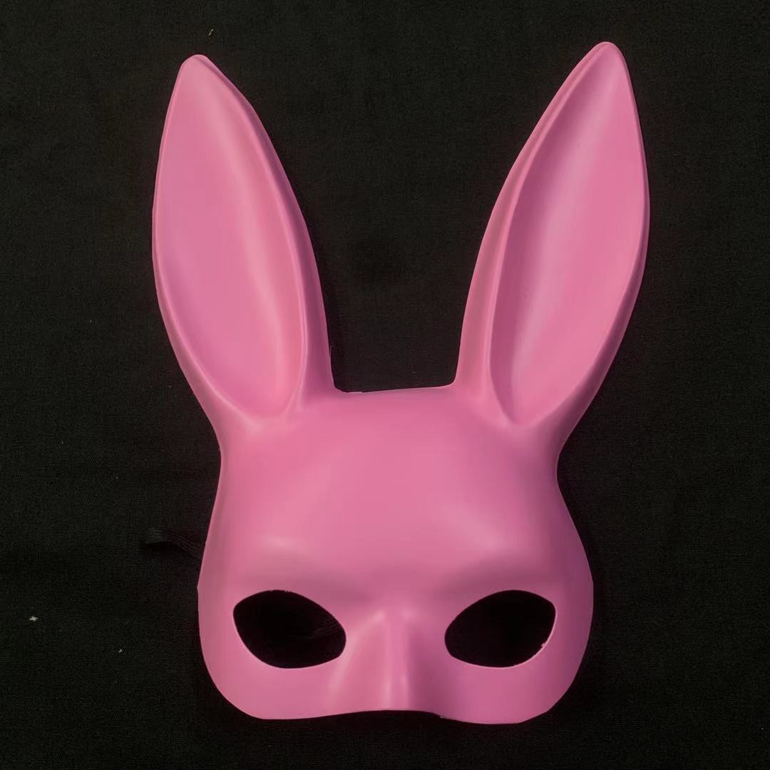 Party Decoration Halloween Bunny Girl Plush Mask - Discount Halloween City
