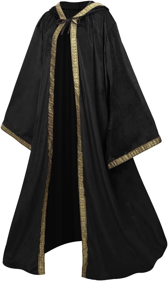 Medieval Halloween Cloak Character Hooded Sleeved Robe - Discount Halloween City