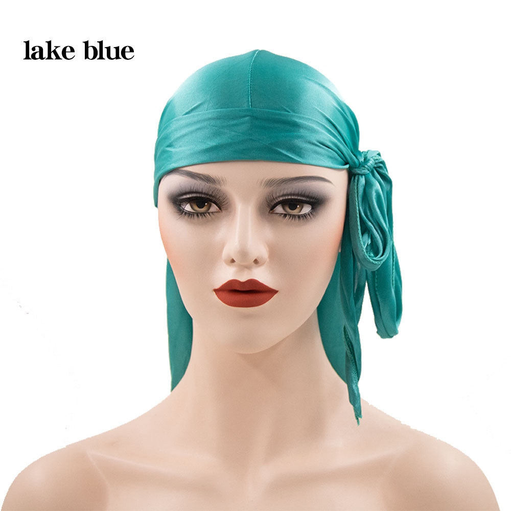 Unisex Satin Long Tail Headwrap Stretchy Pirate Hat and Hip - Discount Halloween City