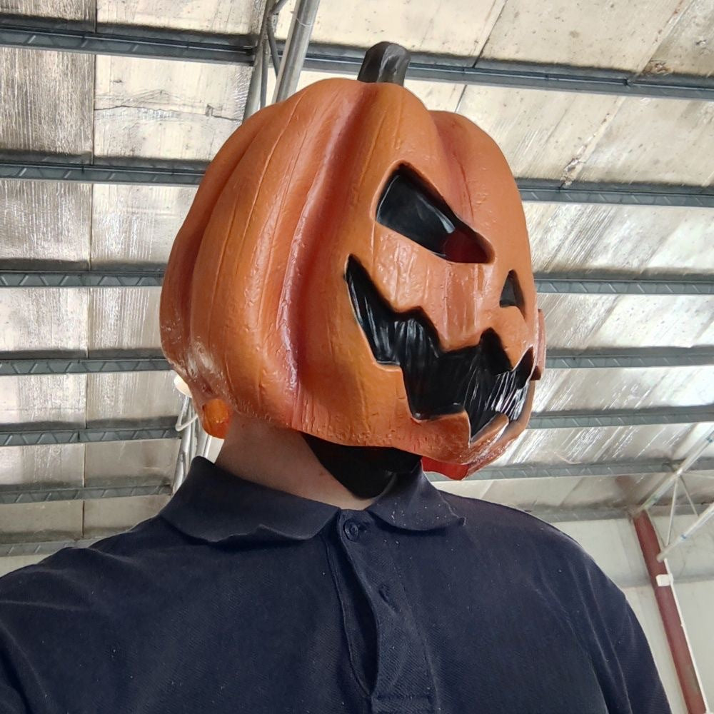 Halloween Pumpkin Mask Masquerade Show Props - Discount Halloween City