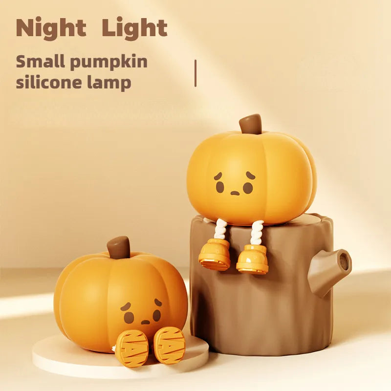 Home Decor Halloween Pumpkin Night Light Cute Soft Silicone - Discount Halloween City
