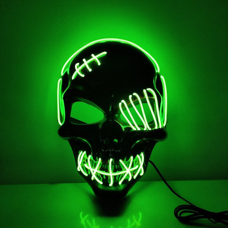Halloween Scary One-eyed Pirate Mask Cosplay Led Mask Adult - Discount Halloween City