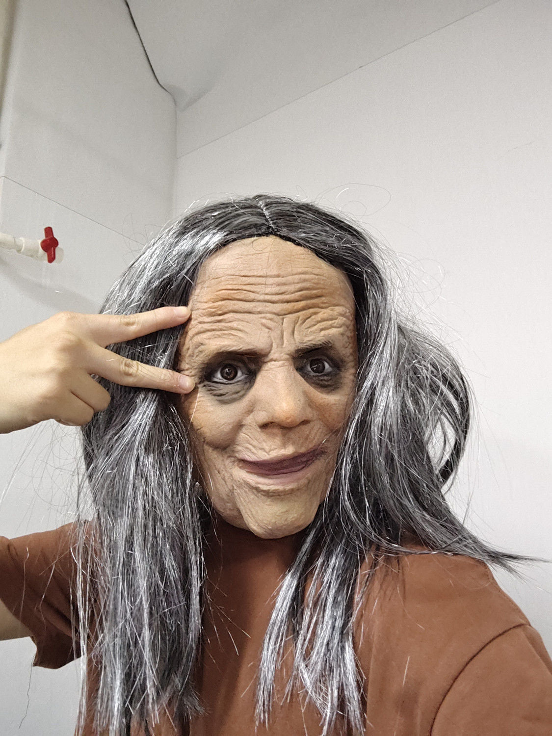 Halloween Granny Mask Latex Headset | Masks - Accessories