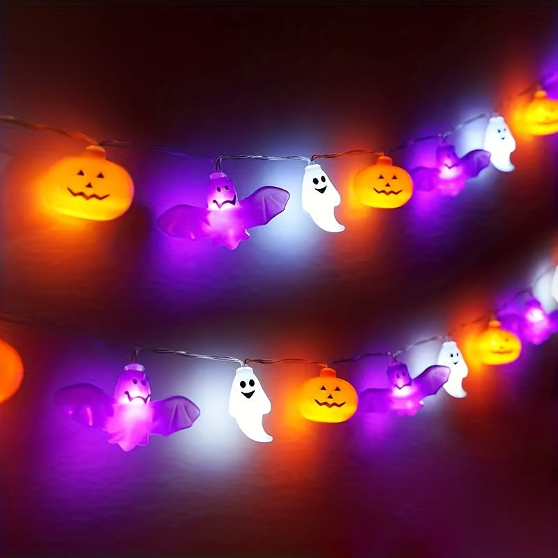 Halloween LED Pumpkin Bat String Lights