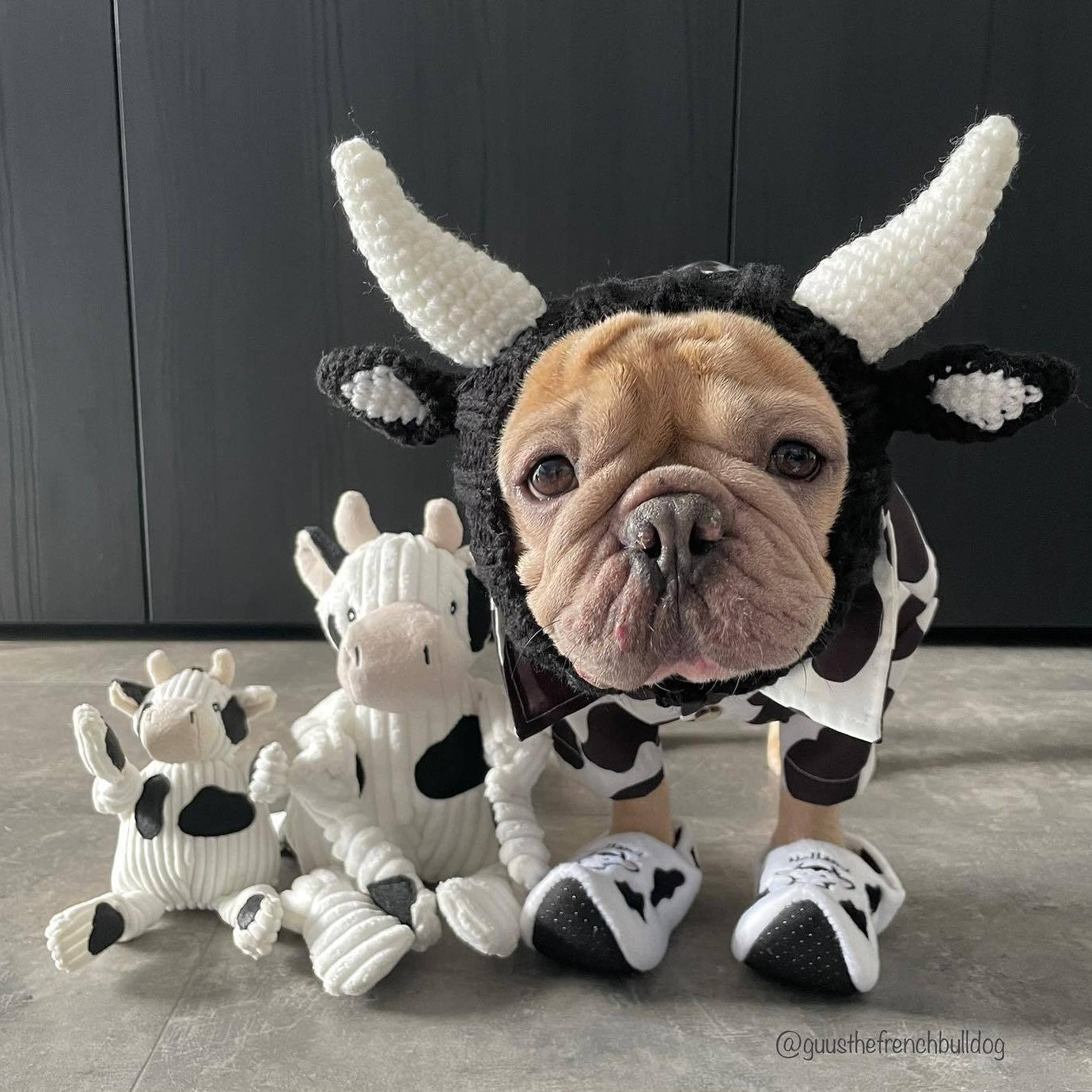 Black Cow Thermal and Windproof Halloween Knitted Jarre Aero - Discount Halloween City