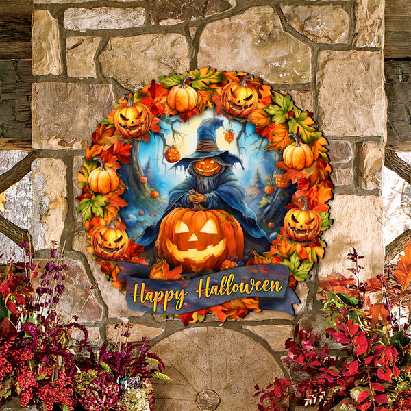 Happy Halloween Wreath Door Hanger