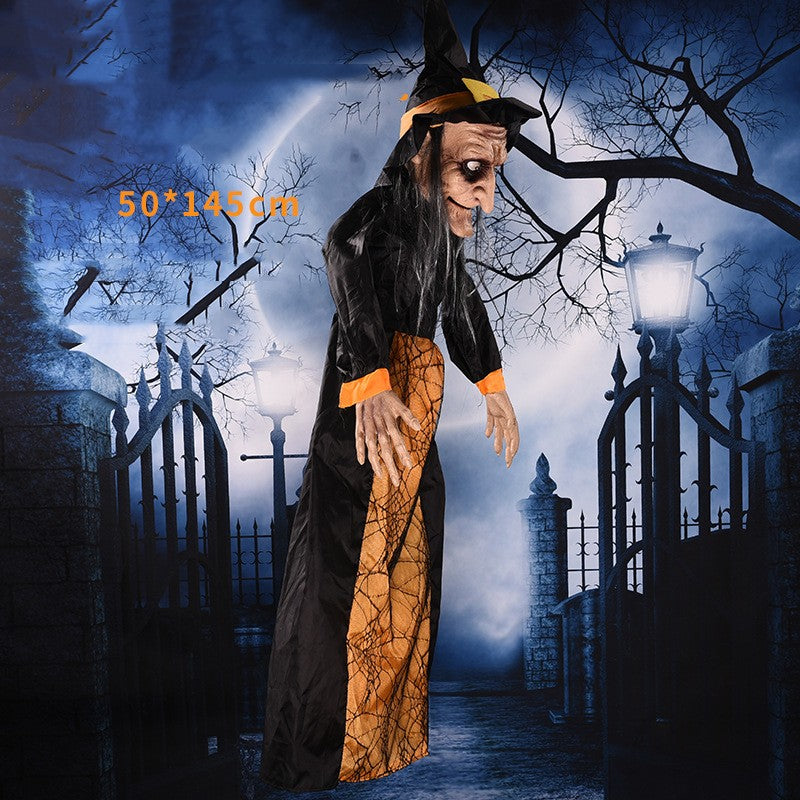 Voice-Activated Electric Witch Ghost Halloween Decoration - product image 6