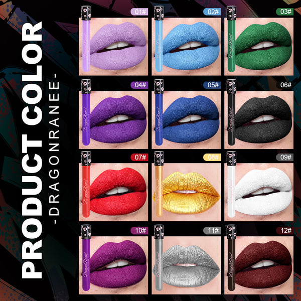 Halloween Makeup Retro Matte Gold Silver Lip Gloss - Discount Halloween City