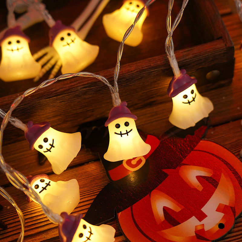 PVC Soft Material Halloween Lighting Chain Pumpkin Ghost Bat - Discount Halloween City