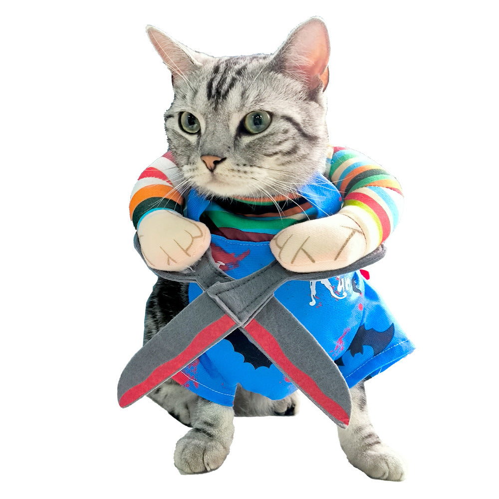 Pet Halloween Costume Cat Funny Outfit with Adjustable - Discount Halloween City