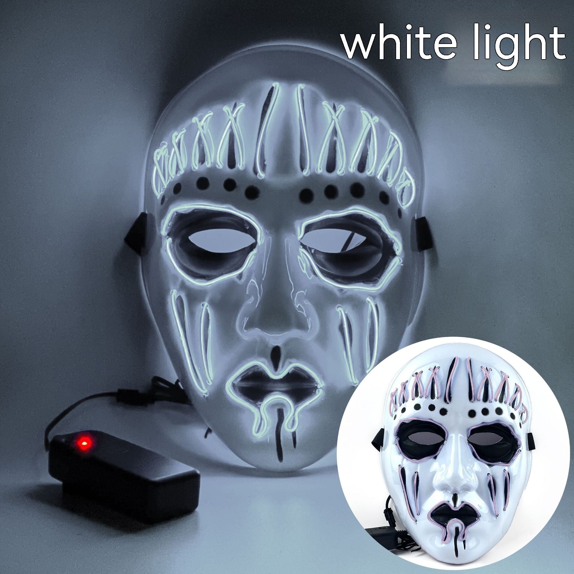 EL Cold Light Mask for Halloween Performance - Discount Halloween City