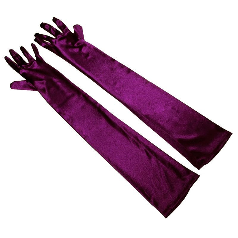 Women's Satin Stretch Gloves - alternate view 16