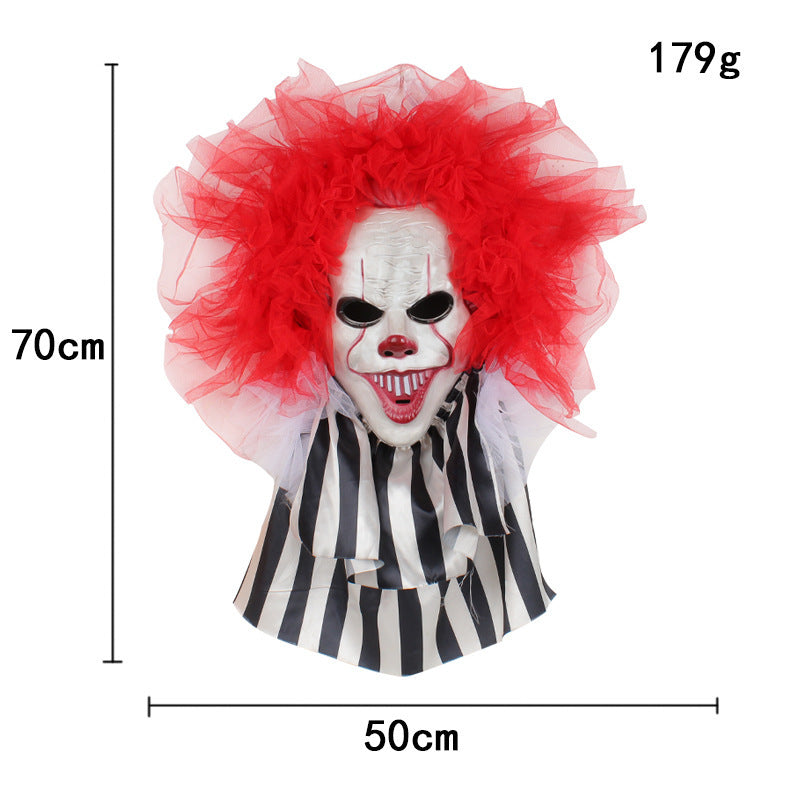 Halloween Horror Clown Wreath Door Hanging Wreath Decoration - Discount Halloween City