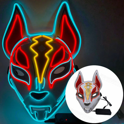Halloween Pumpkin Head Scream Shining Mask - Discount Halloween City