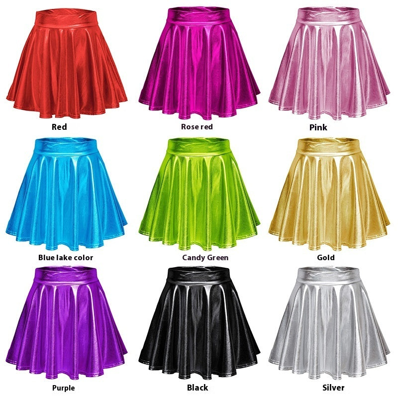 Cos Halloween Performance Costume Shiny Horn Pleated Mini - Costumes
