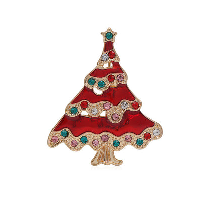 Halloween Snowman Christmas Tree Corsage Alloy Dripping - Costumes