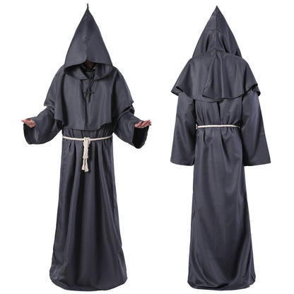 Halloween Costume Medieval Friar Wizard Costume - Costumes