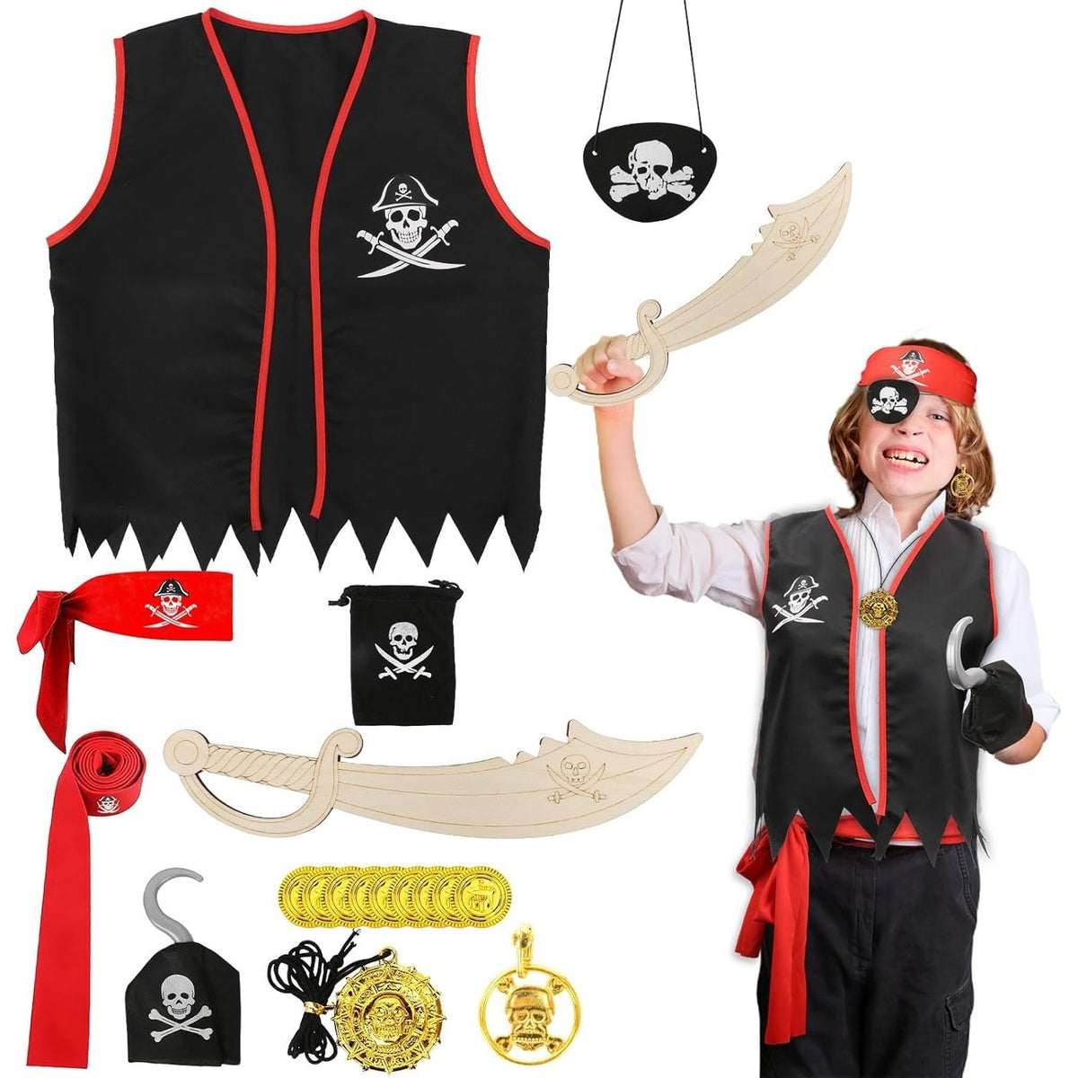 Halloween Set of 9 Pirate Costumes
