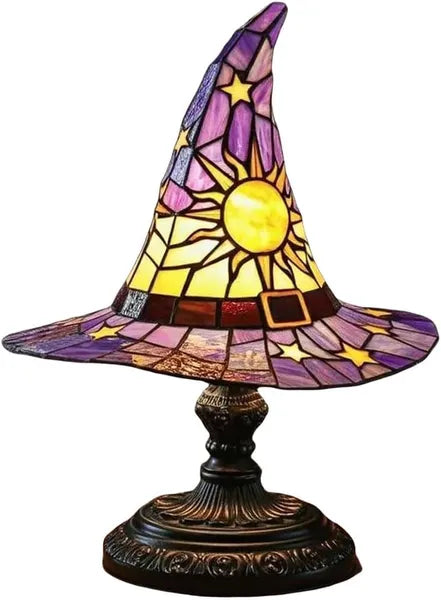 Handmade Gothic Witch Hat Night Light -witch Hat Lamp - Discount Halloween City
