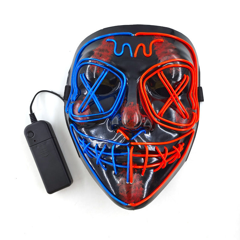 Halloween EL Horror Full Face Glow Mask - Discount Halloween City